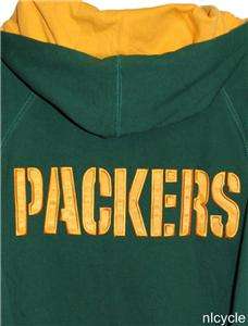 Green Bay PACKERS Mitchell & Ness NFL THROWBACK HOODIE JACKET 5XL NWT 