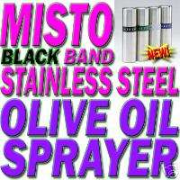 NEW MISTO Stainless Steel Olive Oil Sprayer BLACK Pump  