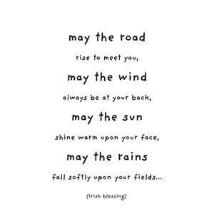 Quotable Cards May the Road   Irish Blessing Office 