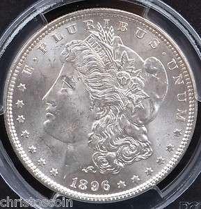 1896 Morgan Silver Dollar PCGS MS64+  
