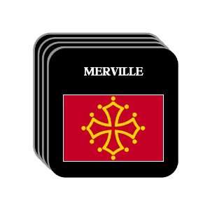  Midi Pyrenees   MERVILLE Set of 4 Mini Mousepad Coasters 