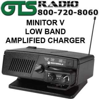 MOTOROLA PAGER LOW BAND AMPLIFIED CHARGER MINITOR V 5  