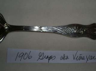 1906 Silverplate Grapes aka Vineyard Cassarole Spoon  