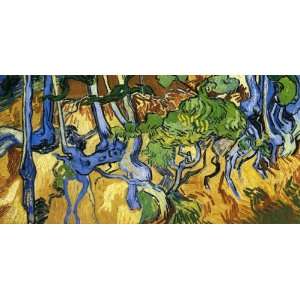   and Tree Trunks Vincent van Gogh Hand Painted Art