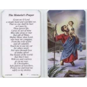 The Motorists Prayer Laminated Holy Card (Religious Art LHC MOTORIST 