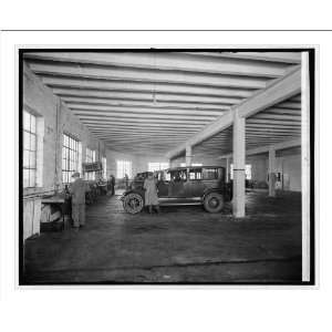  Historic Print (L) Warfield Motor Co. interior