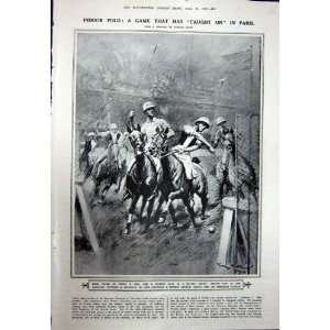   1923 INDOOR POLO PARIS CONCOURS HIPPIQUE SPORT HORSES