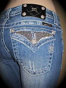   CRYSTALS & CHAINS JEANS JP6045B SIZE 30 ~ NEW  ~ HOT DESIGN  