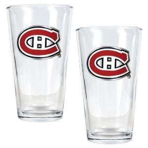  Montreal Canadiens NHL 2pc Pint Ale Glass Set   Primary 