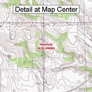  USGS Topographic Quadrangle Map   Whitefield, Illinois 