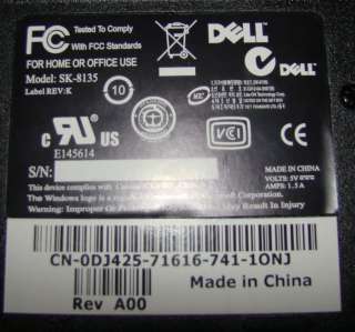 Dell USB sk 8135 Multimedia Slim Keyboard Black  