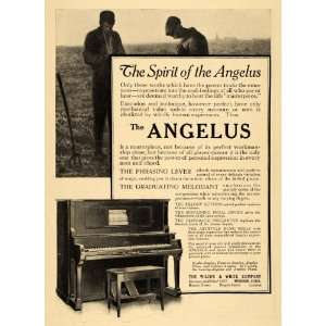   Ad Angelus Piano Graduating Melodant Wilcox White   Original Print Ad