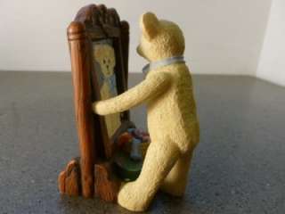 Sarahs Attic Michaud Just Ted Teddy Bear with Mirror Figurine  