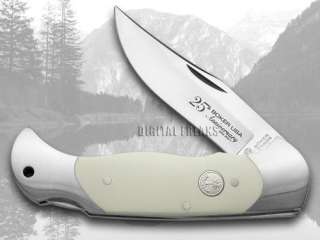   TREE BRAND 1/300 25th Anniversary White Micarta Folding Hunter Knives