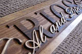   Custom Carved Wood Wedding Gift Family Last Name Est Couples  
