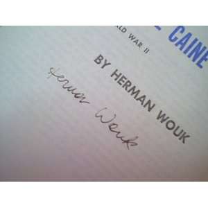  Wouk, Herman The Caine Mutiny 1951 Book Signed Autograph 