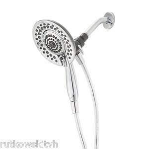 Delta 5 Spray 2 in 1 Chrome Massaging Handheld Showerhead with 6 Foot 
