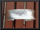 MEXICAN MEXICO HAMMERED STERLING SILVER 925 CUFF BRACELET WIDE