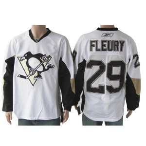 Marc Andre Fleury Jersey Pittsburgh Penguins #29 White Jersey Hockey 
