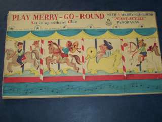 PLAY MERRY GO ROUND CAROUSEL 1944 EXTREMELY RARE  