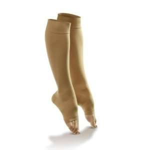  Sheer Open Toe Knee High Hosiery for Women   15 20mmHg 