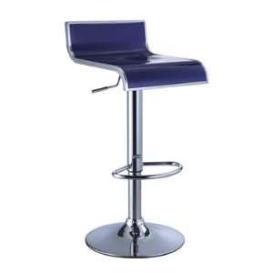   Chrome Thin Seat Adjustable Stool Set of 2 by Powell