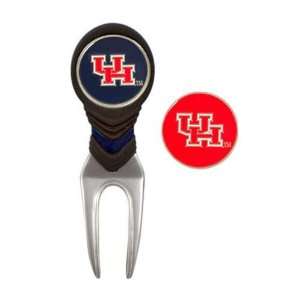  Houston Cougars Repair Tool W/ Golf Ball Marker/Chip 