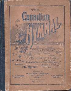 Antique Hymnal Book 1910 WilliamBriggs Canadian Hymnal  