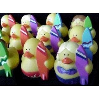  One Dozen (12) Mini BEACH Rubber Duckie Ducky Duck Party 