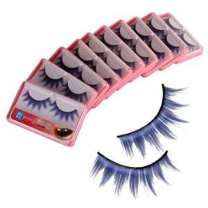 New 10 Pairs Make up Party Color Feather False Fake Glamour Eyelashes 