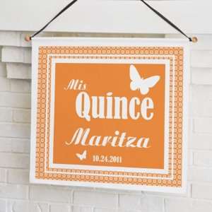 Quinceanera Butterfly Custom Banner 