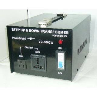 Power Bright VC3000W Voltage Transformer 3000 Watt Step Up / Down 110 