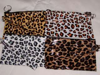 Leopard Print Clutch Purse Wallet Wrist Bag NEW 4 Color  