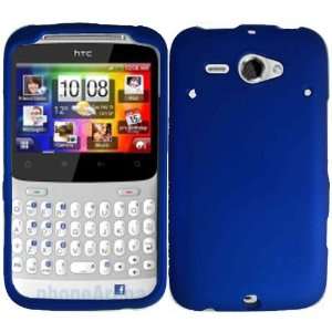   Blue Hard Case Cover for HTC Status Chacha Cell Phones & Accessories