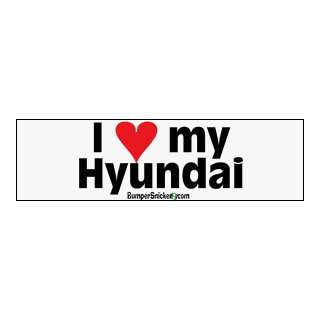  I Love My Hyundai   Refrigerator Magnets 7x2 in 