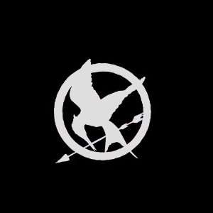 Hunger Games Mockingjay Symbol Car Window Decal Sticker Metallic 