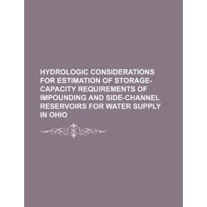  Hydrologic considerations for estimation of storage 