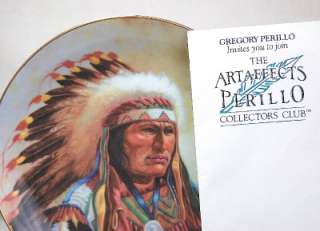 NIB STRENGTH OF THE SIOUX PLATE INDIAN CHIEF 1991  
