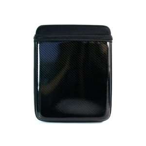  BLACK For Kroo iPad iCap EVA Nylon Case Carbon Fiber 