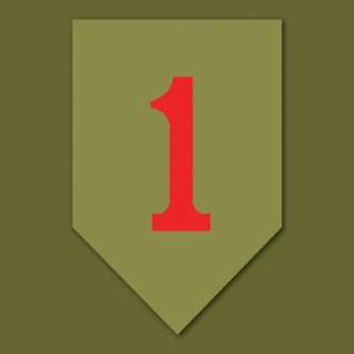 1st Infantry Division Big Red One Vinyl Sticker VL1RED1  