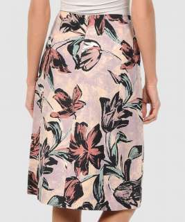 MARNI cotton/linen flower print skirt 38/4  