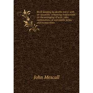   explanations of mercantile terms and transactions John Mescall Books