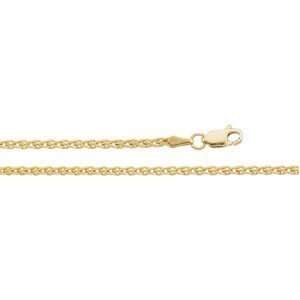  Clevereves 14K Yellow Gold 18.00 Inch Wheat Chain 