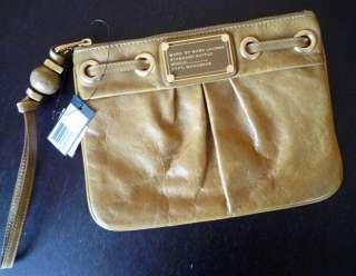 NWT MARC BY MARC JACOBS Q Natural Leather Clutch Wristlet Handbag 
