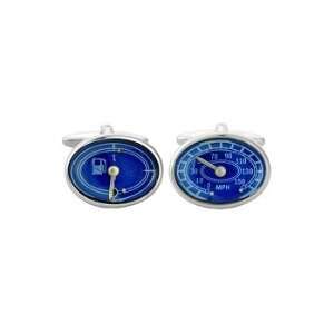 Blue Speedo/Fuel Gauge Cufflinks Jewelry