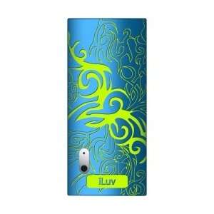  Blue/Green Tatz Silicone Case With Flame Pattern  