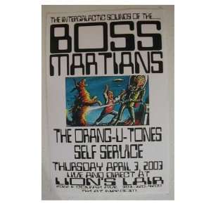  Boss Martians Handbill Poster the Orang U Tones 