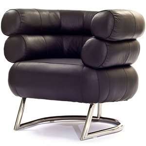  Imbibe Chair in Genuine Black Leather