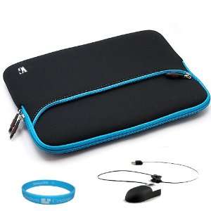 Black with Blue Trim Neoprene Protective Sleeve Cover 