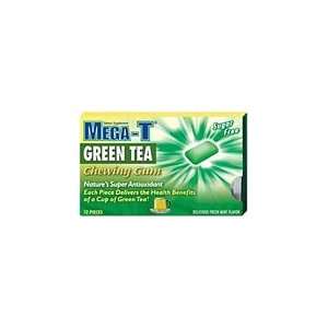  Mega T Green Tea Chewing Gum Fresh Mint 6x24 Health 